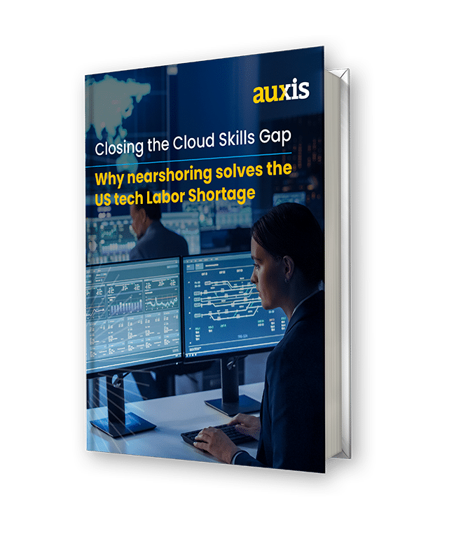 Why nearshoring solves the US tech Labor Shortage Whitepaper Mockup